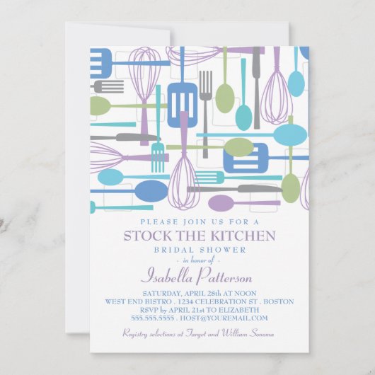 Bekijk het Vrijgezellenfeest Keukenretro Kaart (Voorkant)