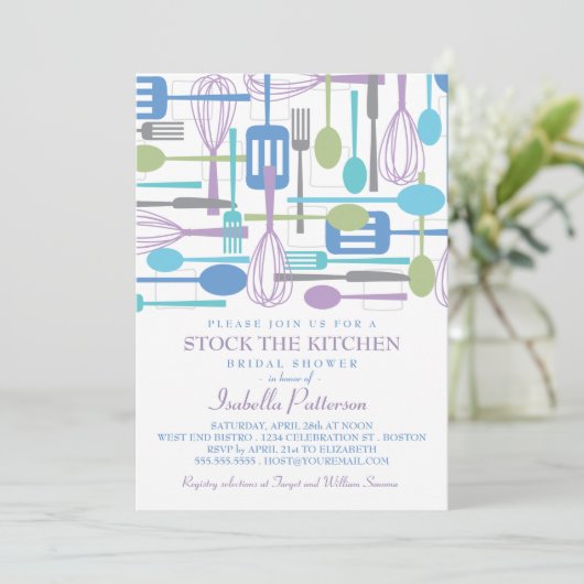 Bekijk het Vrijgezellenfeest Keukenretro Kaart (Staand voorkant)