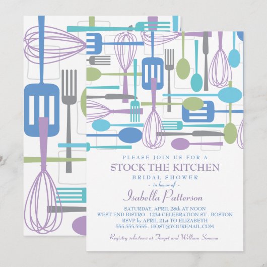 Bekijk het Vrijgezellenfeest Keukenretro Kaart (Voorkant / Achterkant)