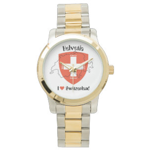 Bekijk het Zwitserse Ontwerp Schweiz Suisse Zwitse Horloge