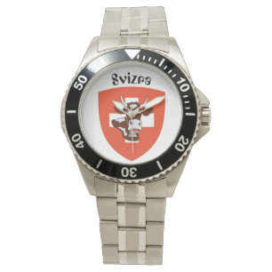 Bekijk het Zwitserse Ontwerp Schweiz Suisse Zwitse Horloge