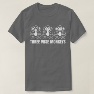 Bekijk hier geen Kwaad met drie sneltoetsen T-Shir T-shirt