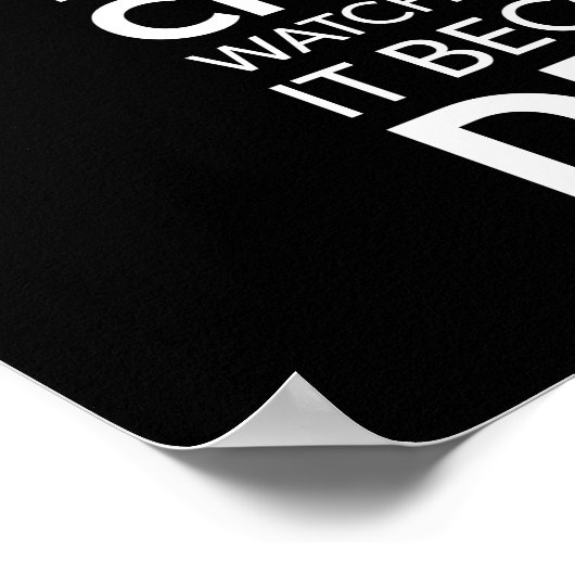 Bekijk hoe je denkt dat ze jouw acties worden poster (Hoek)