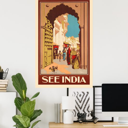 Bekijk India Poster (Thuiskantoor)