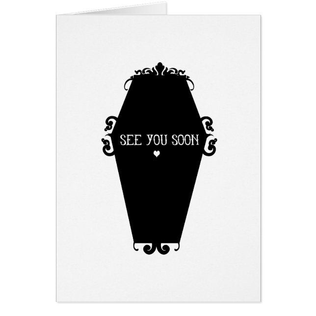 Bekijk je binnenkort Memento Mori Coffin Design (Voorkant)