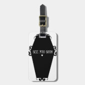 Bekijk je binnenkort Memento Mori Coffin Design Bagagelabel (Voorkant verticaal)