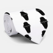 Bekijk je binnenkort Memento Mori Coffin Design Stropdas (Opgerold)
