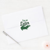 Bekijk je later alligator ronde sticker (Envelop)