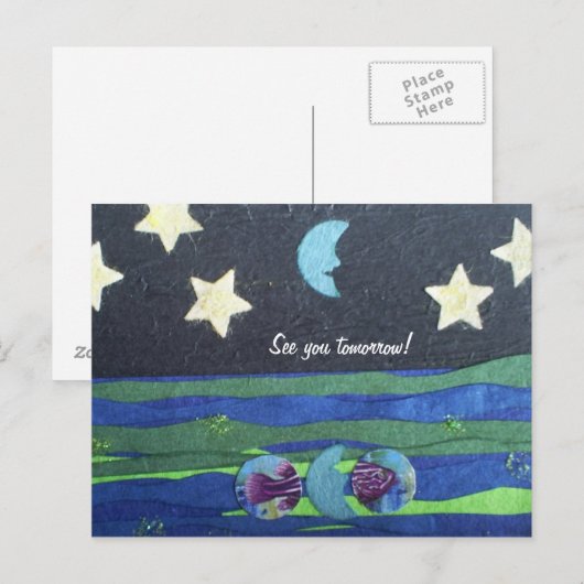 Bekijk je morgen briefkaart (Voorkant / Achterkant)