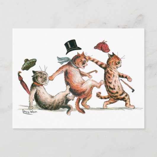 Bekijk je Stap Katten van Louis Wain Briefkaart (Voorkant)