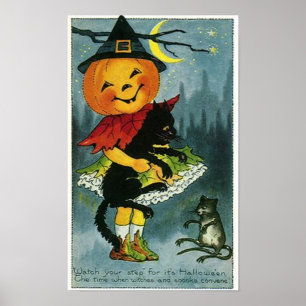 Bekijk je stapje-halloween kaart poster