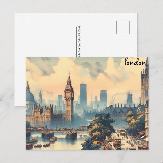 Bekijk kaart kopen London Mass Mailing briefkaarte (Voorkant / Achterkant)