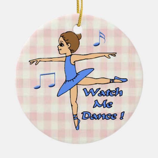 Bekijk me Dance Keramisch Ornament (Voorkant)