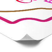 Bekijk me elke dag op Chardonnay Poster (Hoek)