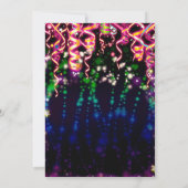 BEKIJK ME GLOW Neon verjaardagsfeestje Kaart (Achterkant)