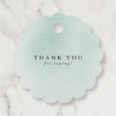 Bekijk me groeien - vetplanten groen Baby shower Bedankjes Labels (Achterkant)