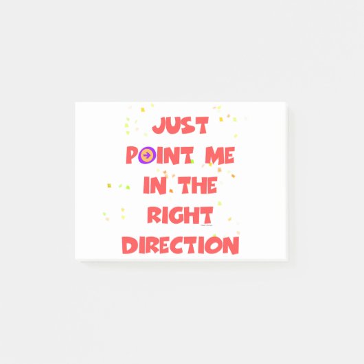 BEKIJK ME IN DE JUISTE RICHTING POST-IT® NOTES (Voorkant)