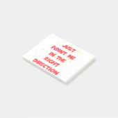 BEKIJK ME IN DE JUISTE RICHTING POST-IT® NOTES (Schuin)
