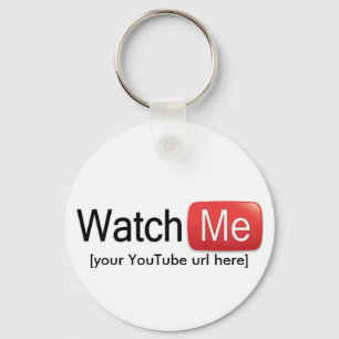 Bekijk me op YouTube (Basic) Sleutelhanger
