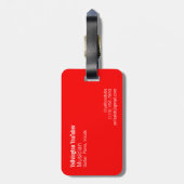 Bekijk me op YouTube (Modern) Bagagelabel (Achterkant verticaal)