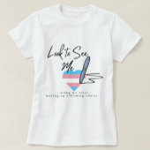 Bekijk me Transgender Heart Shirt (Design voorkant)