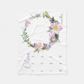 Bekijk mij groeien - Flower Photo prop waterverf Fleece Deken (Voorkant)