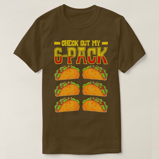 Bekijk mijn 6 pack cinco de Mayo Mexican hol T-shirt (Design voorkant)