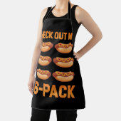 Bekijk mijn 6-pack hotdog worst eten hotdog lo schort (Insitu)