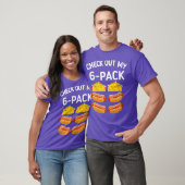 Bekijk mijn 6 pack meican tacos hotdog taco t-shirt (Unisex)