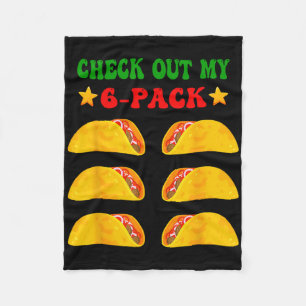 Bekijk mijn 6 pack met taco's voor Cinco de Ma Fleece Deken