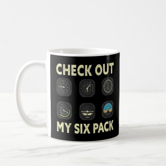 Bekijk mijn 6-pack piloot koffiemok (Links)