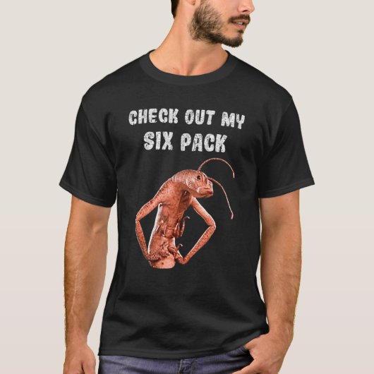 Bekijk mijn 6-pak Alien Retro Workout Fitn T-shirt (Voorkant)