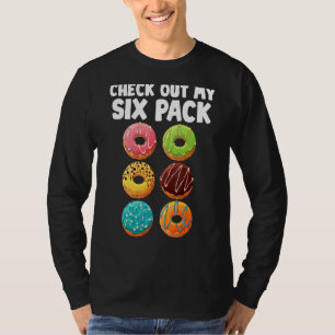 Bekijk mijn 6-pak Donut Doughnut Mannen Vrouwen Gy T-shirt