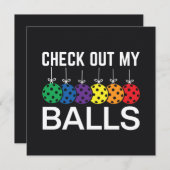 Bekijk mijn ballen feestdagenkaart (Voorkant / Achterkant)