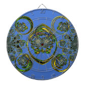 Bekijk mijn blauwe curves dartbord (Voorkant)