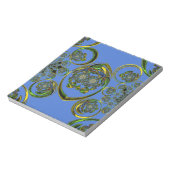 Bekijk mijn blauwe curves notitieblok (Linkerzijde)