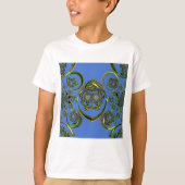 Bekijk mijn blauwe curves t-shirt (Voorkant)