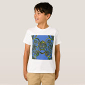Bekijk mijn blauwe curves t-shirt (Voorkant volledig)