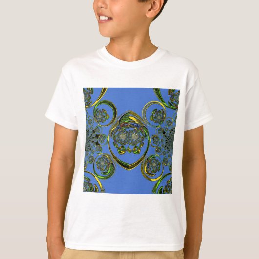 Bekijk mijn blauwe curves t-shirt (Voorkant)