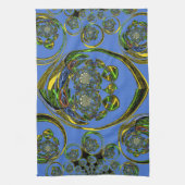 Bekijk mijn blauwe curves theedoek (Verticaal)