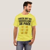 Bekijk mijn EggsCellent Six Pack - Eieren T-shirt (Voorkant volledig)