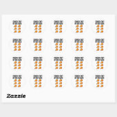 Bekijk mijn gebraden kip six pack ronde sticker (Vel)
