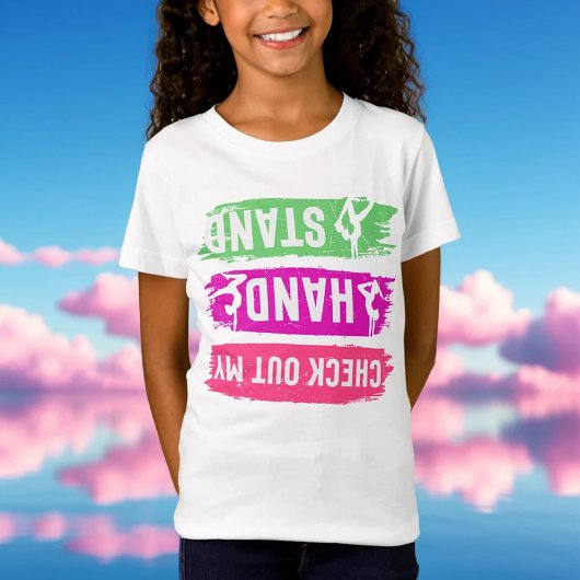 Bekijk mijn handstandaard gymnastiek t-shirt
