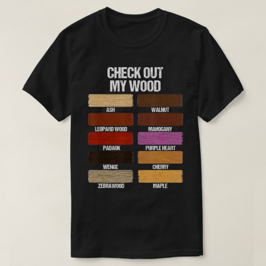 Bekijk mijn houtwoutbewerker-handyman W T-shirt (Design voorkant)