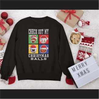 Bekijk mijn kerstballen met het pet van de Kerstma T-shirt