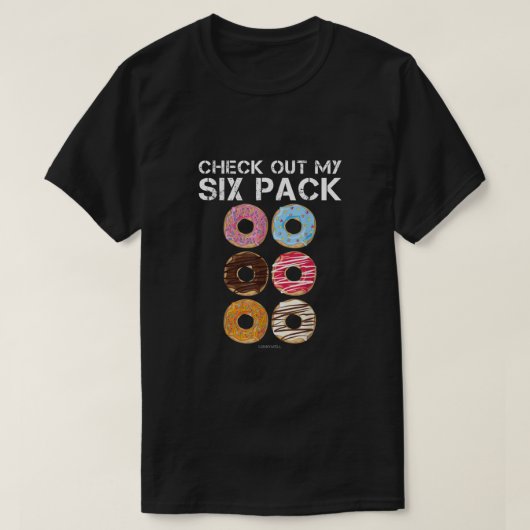 Bekijk mijn Shirt met zes dozen donut - Funny Gym (Design voorkant)