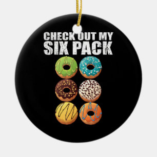 Bekijk mijn Shirt met zes dozen donut - Funny Gym  Keramisch Ornament