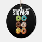 Bekijk mijn Shirt met zes dozen donut - Funny Gym  Keramisch Ornament (Links)
