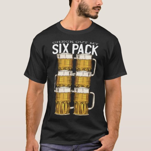 Bekijk mijn Six Pack Beer T-shirt (Voorkant)