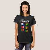 Bekijk mijn Six Pack Competitive Speed Cubing T-shirt (Voorkant volledig)